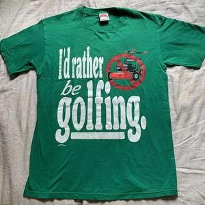 Vintage I'd Rather Be Golfing T-Shirt